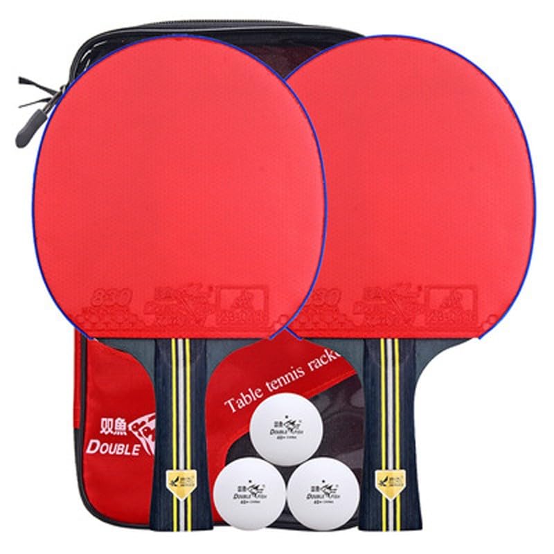 JITEM Ping Pong Paddles,Table Tennis Paddles,Table Tennis Bats and Balls, 2 Pcs Table Tennis Racket with 3 Table Tennis Balls and 1 Carrying Case, Ping Pong Bats for Beginners