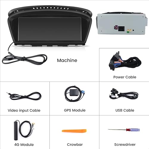 Miniatura 7 de Radio de coche estéreo Android para BMW Serie 3 5 E60 E90 E93 8.8 pulgadas actualización de pantalla con Carplay Android Auto 2009-2012 CIC System
