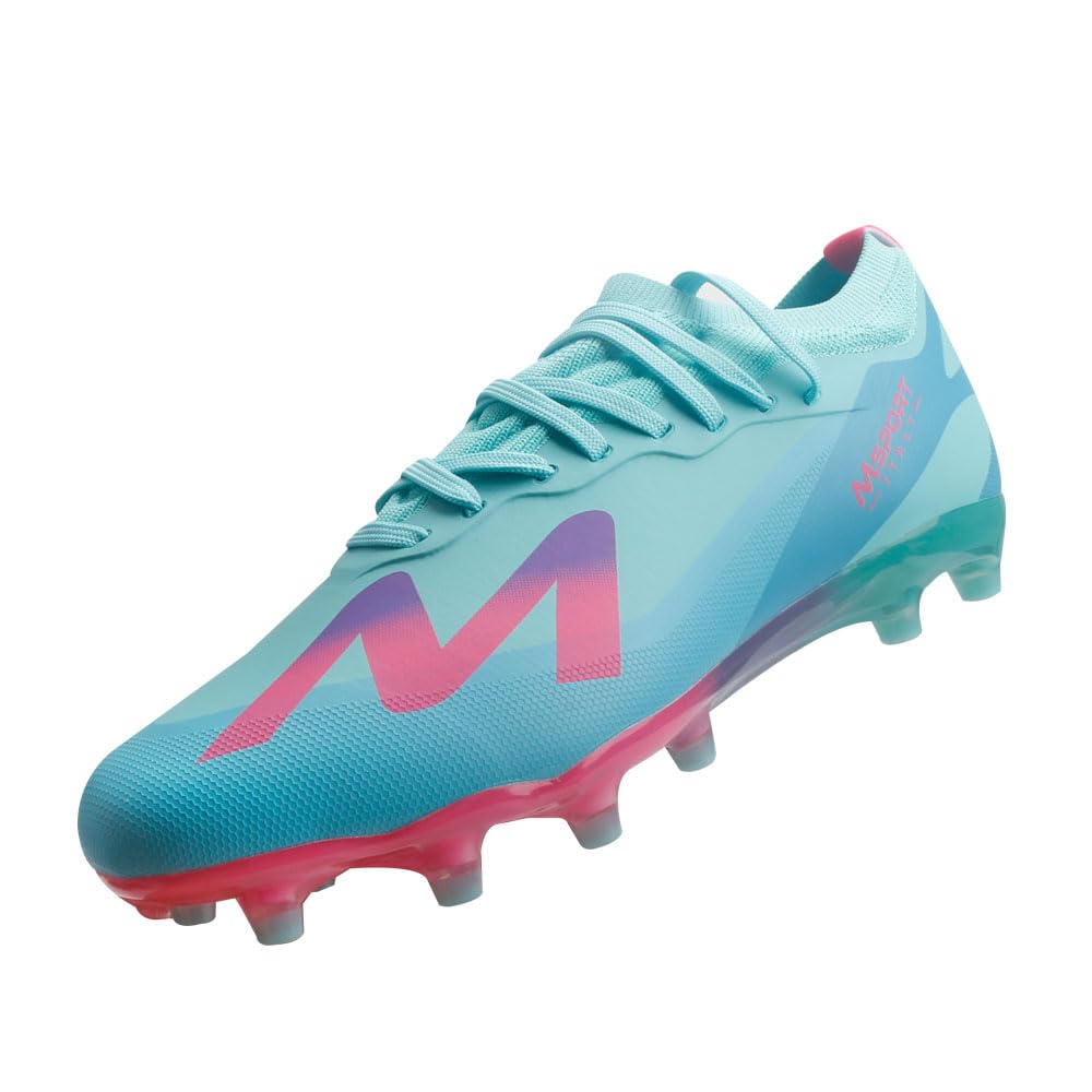 Scarpe da Calcio Bambino Scarpe Sportive Ragazzo con Tacchetti Allenamento Professionale