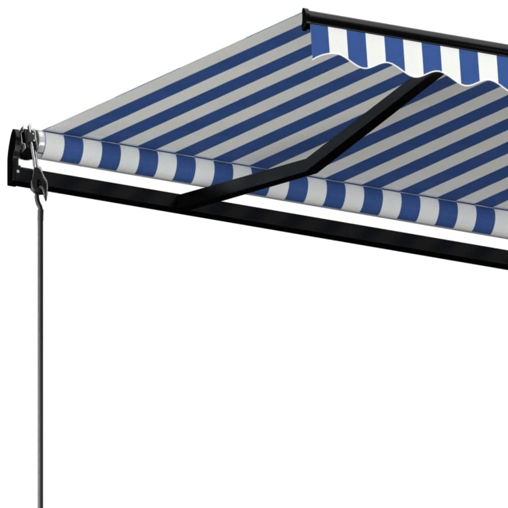 Festnight Elektrische Markise 450x350 cm Gelenkarmmarkise 350 Breit Automatisch Gelenkmarkise mit Handkurbel Kassettenmarkise Elektrisch Sonnenmarkise Terrasse Terassenmarkise Außen Garten