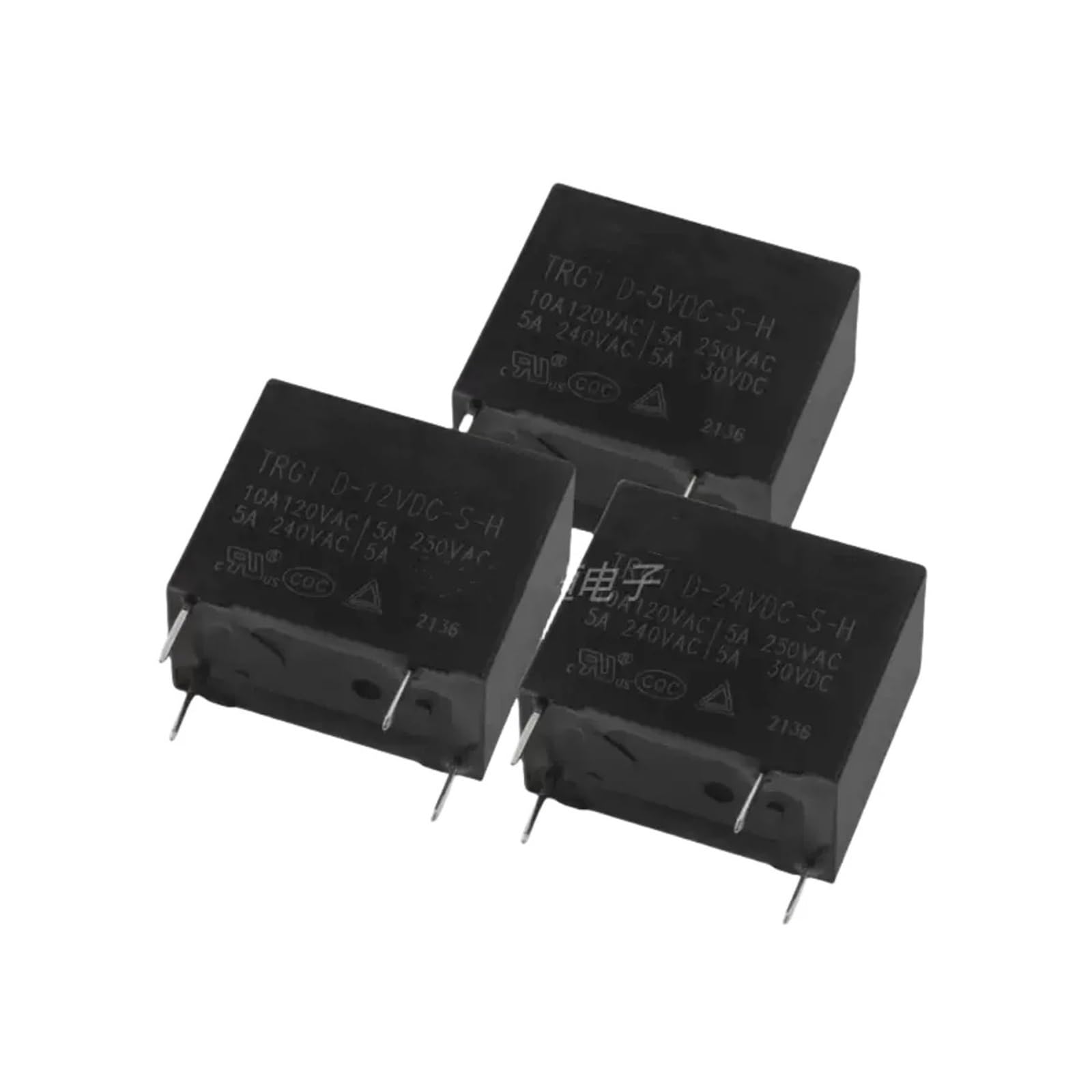 PKNVKZIDK 10PCS TRG1D-12VDC-S-H 12VDC RELAY 4PIN