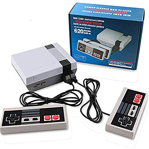 Classic Retro Game Console, Mini Video Game System Built-in 620 Games with 2 NES Controllers