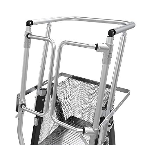 Little Giant Ladders, Adjustable Safety Cage, 5-9 foot, Safety Cage, Fiberglass, Type 1AA, 375 lbs weight rating, (18509-240)