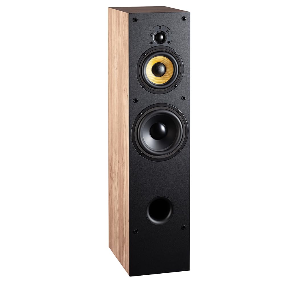Davis Acoustics Mia 200 Chêne Clair - Colonne 3 Voies/3 Haut-parleurs - Enceinte Vendue à la Paire