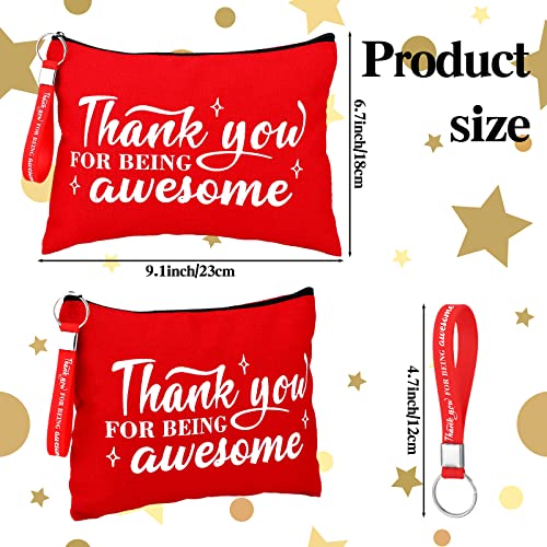 48 Pcs Cna Gifts Inspirational Cosmetic Bag Bulk with Zipper Keychain Cna Appreciation Gifts Bulk Motivational Makeup Bag for Graduation Nursing Assistant Women Teacher Staff Coworker(Classic Style)2