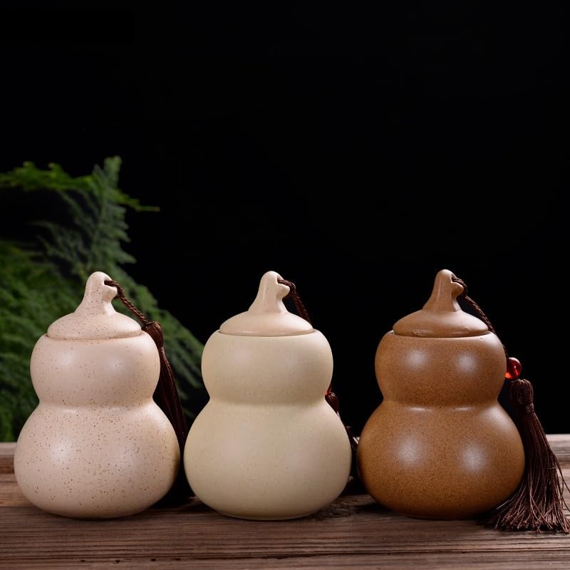 Ceramiczny słoik z zamknięciem, Fioletowy, piaskowy, ceramiczny pojemnik na herbatę z tykwy, hermetyczny słoik do przechowywania, wielokolorowy(A)