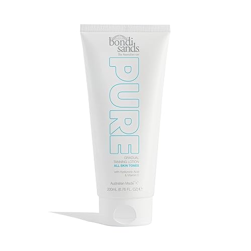Bondi Sands PURE - Loción bronceadora gradual | Hidrata con ácido hialurónico para un bronceado brillante, sin fragancia, libre de crueldad, vegana