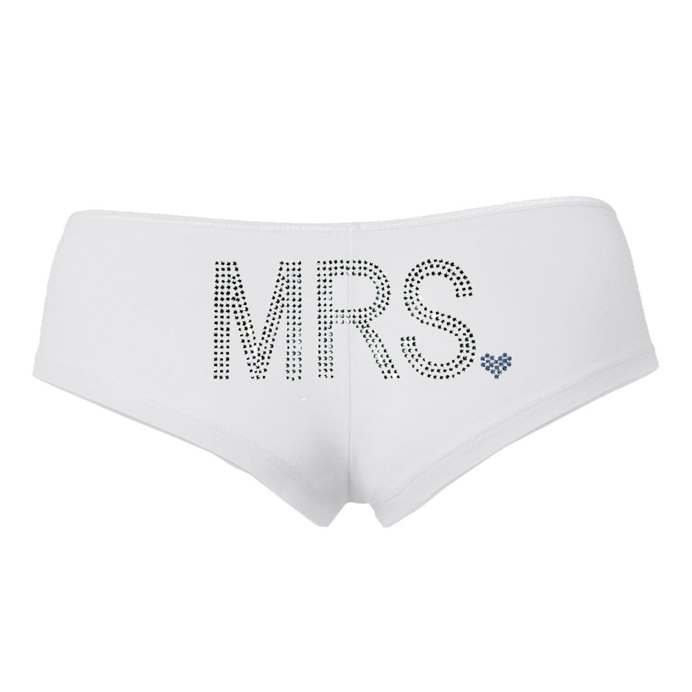 Classy Bride“Mrs.” Rhinestone Boyshort Underwear - Gifts for a Bride-to-be