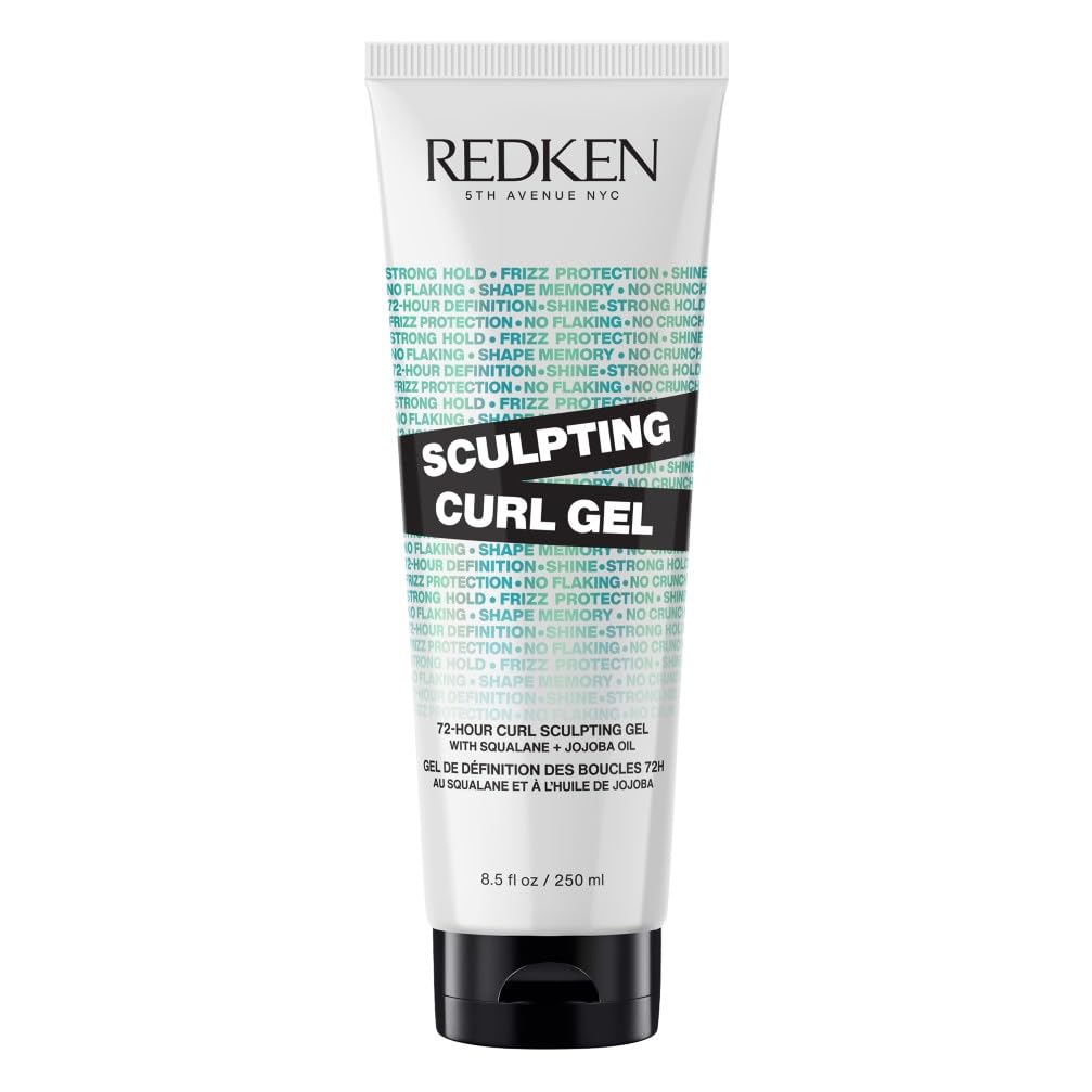 REDKEN, Gel de Fixation 72h, Hydrate & Fixe les Boucles, Formule à l'Huile de Jojoba & Squalane, Cheveux Bouclés, Frisés & Crépus, Vegan, Sans Silicone & Sans Sulfate, Hybrid Curl Stylers, 250ml