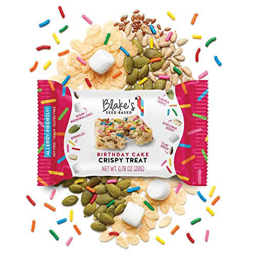 Blake’s Seed Based Crispy Treats – Birthday Cake (6 Count), Nut Free, Gluten Free, Dairy Free & Vegan, Healthy Snacks for Kids or Adults, School Safe, Low Calorie Organic Fruit Flavored Snack - image 8