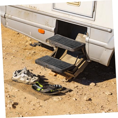 Alfombrillas para escalones de RV Amosfun en tus viajes: peldaños limpios y seguros, 4 piezas 7