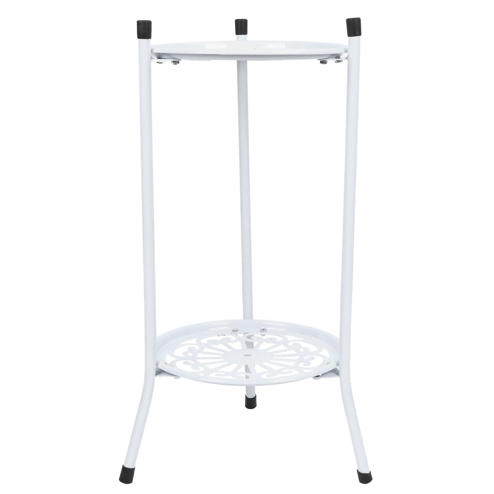 Soporte para plantas de metal de 2 niveles, soporte para macetas, estante de exhibición, estante para decoración del hogar, accesorios de jardín, estante para plantas, (metal 2)