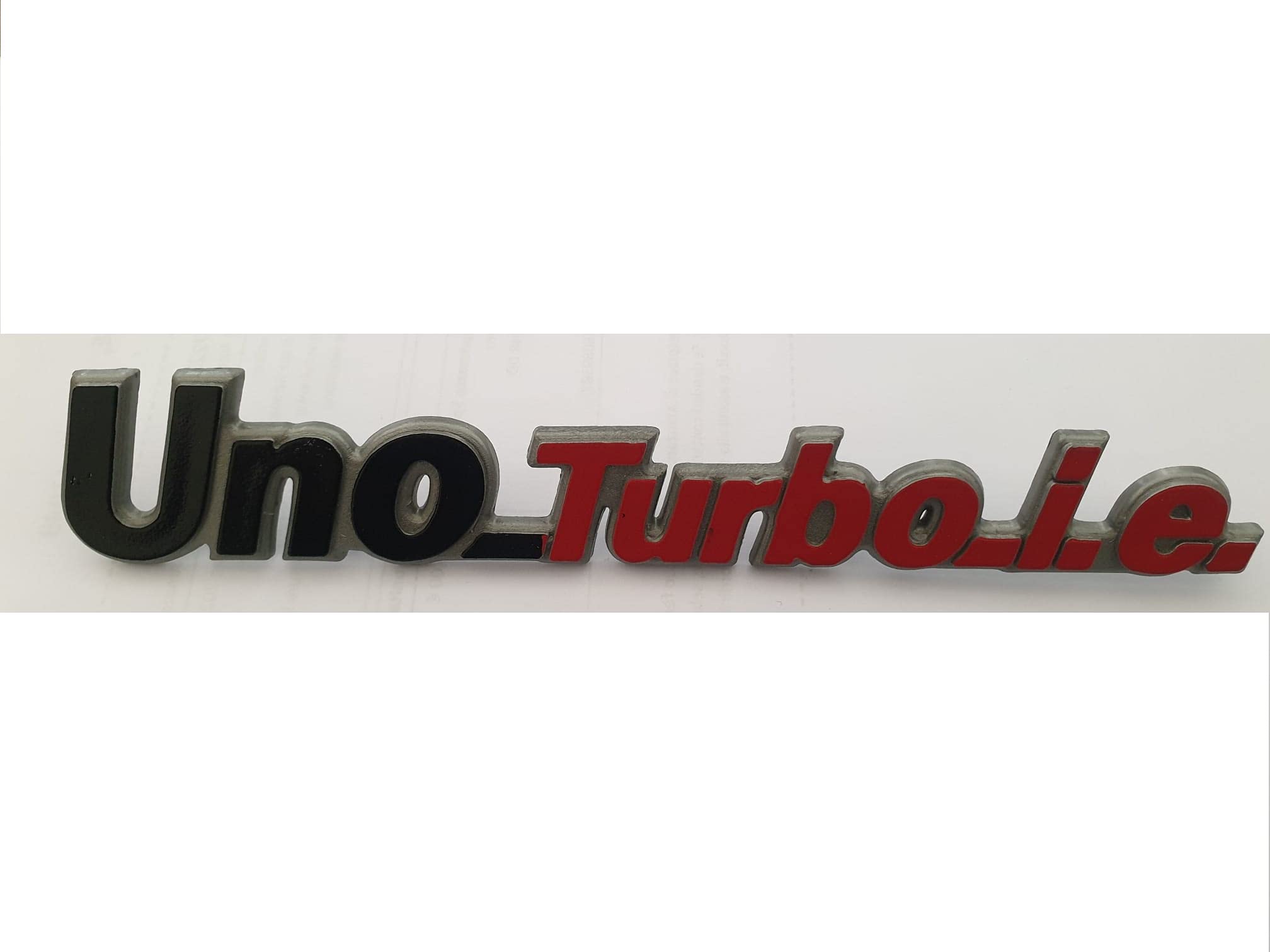 LOGO SCRITTA STEMMA FREGIO POSTERIORE PER UNO TURBO I.E