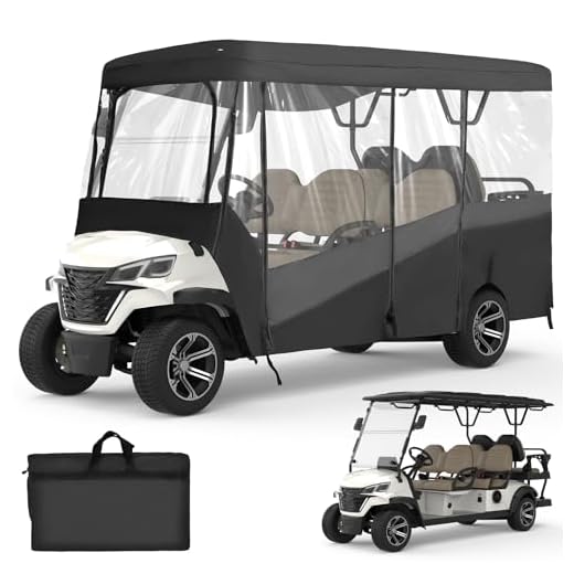 KEMIMOTO Golf Cart Rain Enclosure Cover