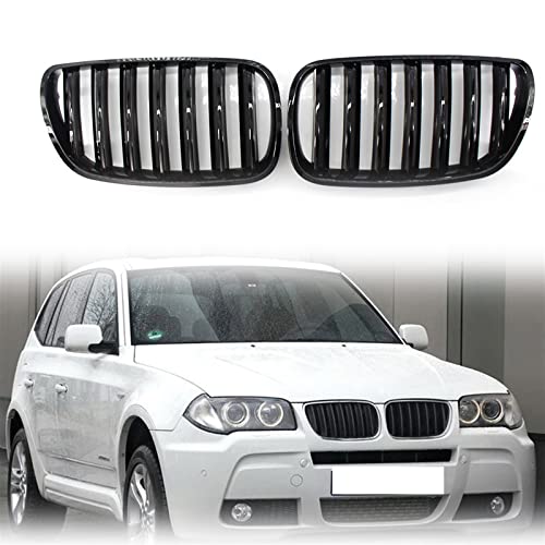 Calandre centrale noir brillant pour BMW E83 LCI X3 2007-2010 - 2