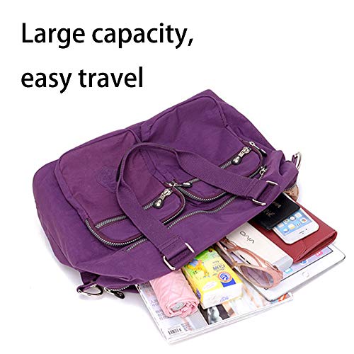 MINTEGRA Handbag for Women Multi Pocket Tote Shoulder Bag Waterproof Crossbody Lunch Bag3