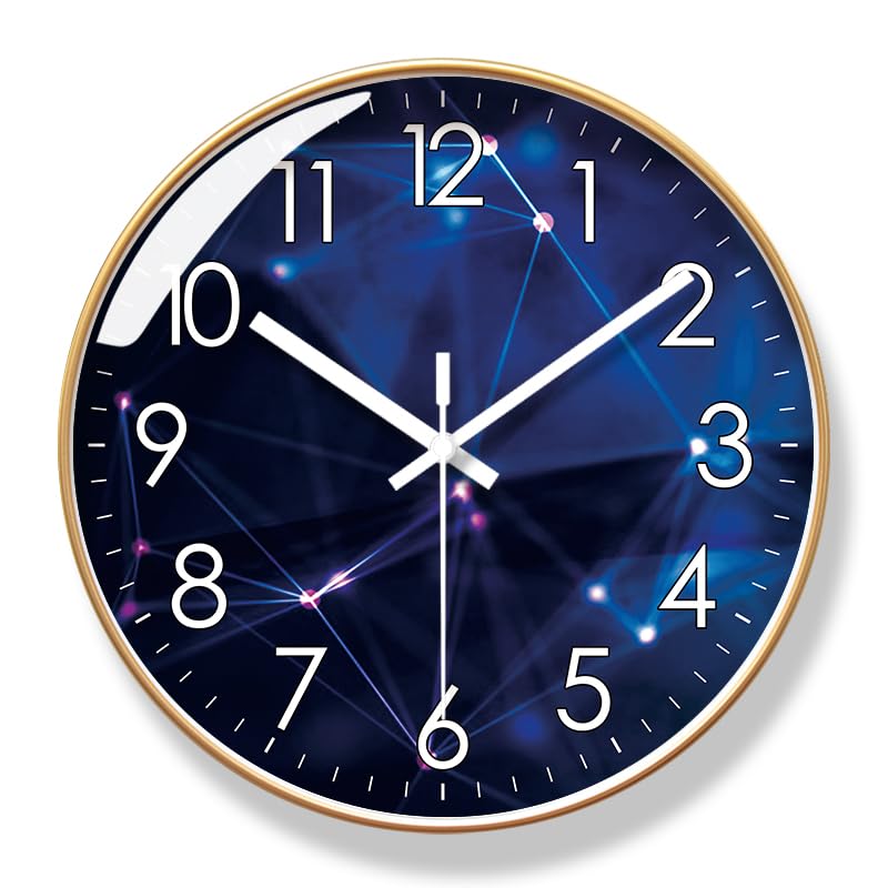 Horloge silencieuse pour mur XJBTBA sans tic-tac pour salon et bureau calme