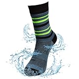 LEAKDRY 100% Waterproof Socks, [SGS Certified] Unisex Breathable Lightweight Socks Novelty Sport Ski
