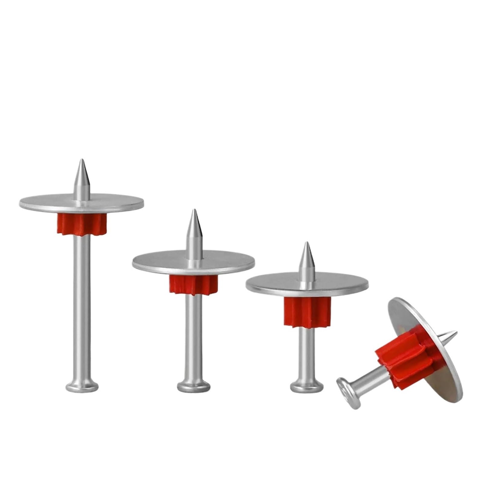 Dyyeuavt One Color Cement Screws M3.5 Length 22Mm~52Mm Carbon Steel High Strength Concrete Nails With Washers Powder Actuated Fasteners(M3.5x37mm-100Pcs)
