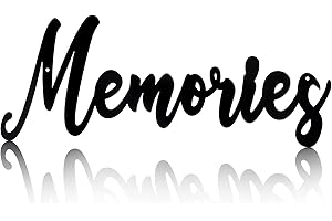 Hotop Memories Wall Sign -Rustic Black Cutout Words