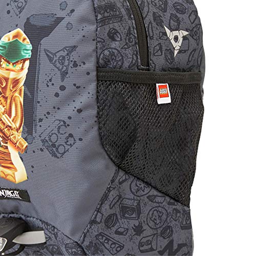 BBM Bags Kindergarten Rucksack Leichter Kinderrucksack Vorschulrucksack mit BBM NINJAGO Gold Motiv Kita Rucksack in Grau… – Bild 4