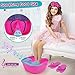 Golray Kid Foot Spa & Nail Kit, Girl Gift for 5 6 7 8-12 Year Old Toys Manicure Pedicure Art Salon, Massage Bubble & Music Foot Soak Tub, Spa Day Sleepover Party Supply Christmas Girl Birthday Gift