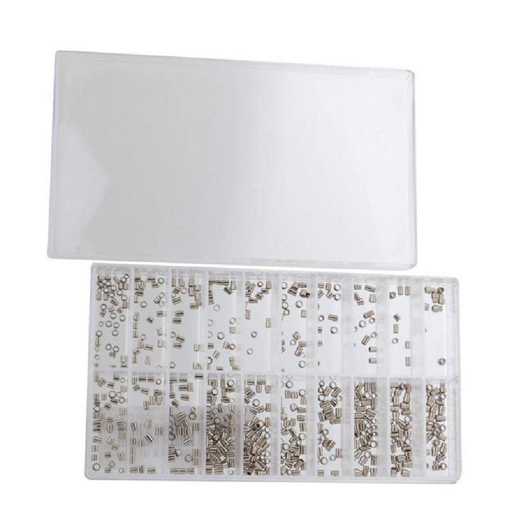 500PCS 1.5MM - 2.52MM Multi Sizes Metal Watch Case Tubes Pipes for Waterproof Crown Assortment Repair Accessories Replacement