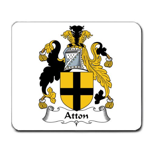 Atton Family Crest Coat of Arms Mouse Pad