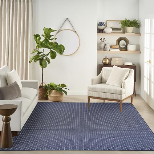 Tapete rectangular 8' x 10' Navy para interior y exterior miniatura 3