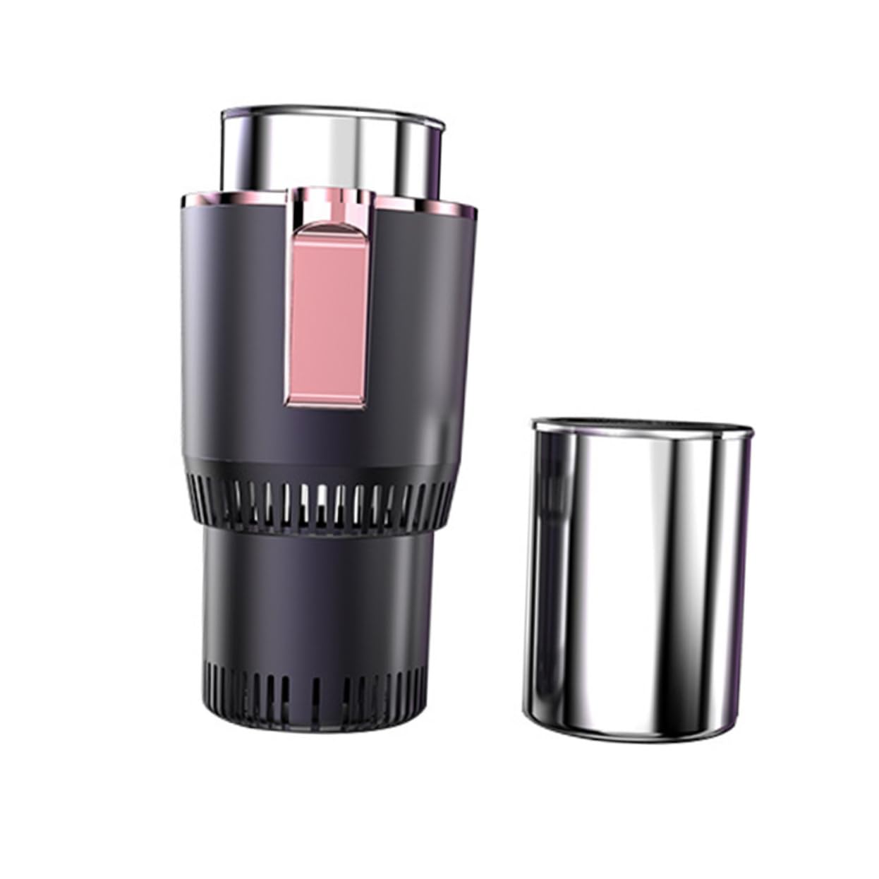 PRETYZOOM Tazza Auto Caldo-freddo 2 Pezzi in Alluminio per Viaggio | Porpora, Uso Plug-in Sicuro, per Tragitti Lunghi e Vacanze Estive o Invernali Colore Casuale