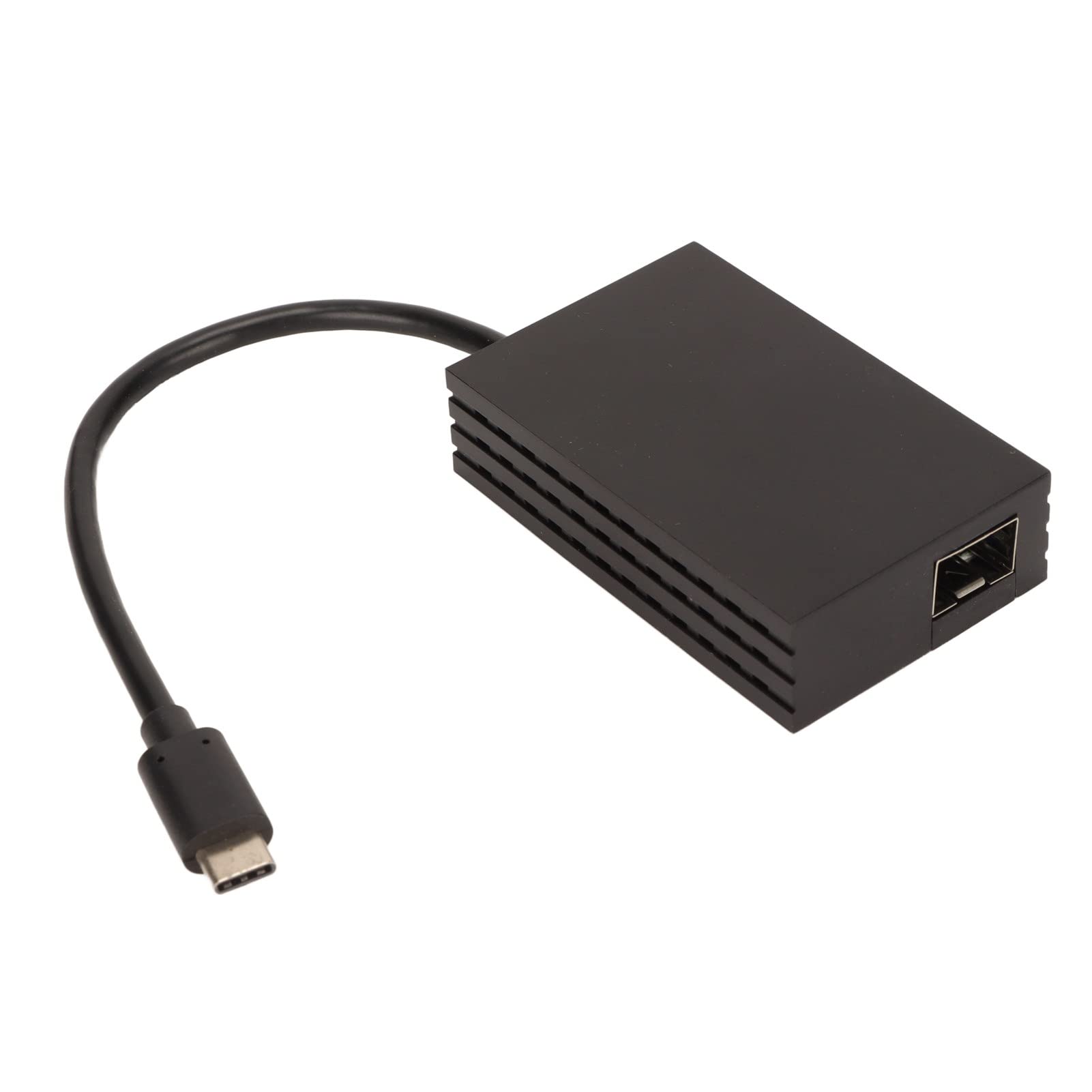 100M Ethernet Server Adapter with Saving Mode, Speed USB C Port, and Single Optical Port SFP Adapter for Desktop Computers