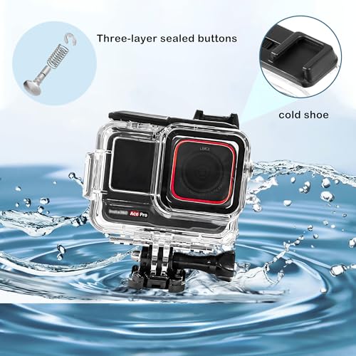 Boîtier étanche Insta360 Ace Pro coque plongée sous marine 60m - 5