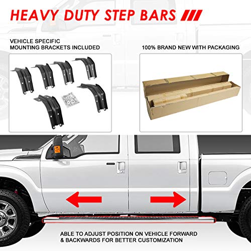 Estribos laterales para Ford F-250/F-350/F-450/F-550 1999-2016 miniatura 5