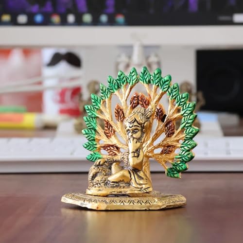 Image of KridayKraft Elegant Matki Krishna Murti - Divine Matki Krishna Idol for Home & Office Decor, Intricately Designed Pooja Statue & Spiritual Showpiece for Living Room, Bedroom, Temple (Golden)