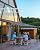 GarveeLife 10'x 10' Lean to Gazebo, Hardtop Wall Pergola with Polycarbonate Roof, Aluminum Frame Mounted Gazebo for Lawn Patio Deck Yard and Party