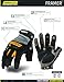 Ironclad Framer; Carpenter Work Gloves, Open Finger Dexterity, Performance Fit, Durable, Machine Washable, (1 Pair), FUG-02-S,Grey/Black