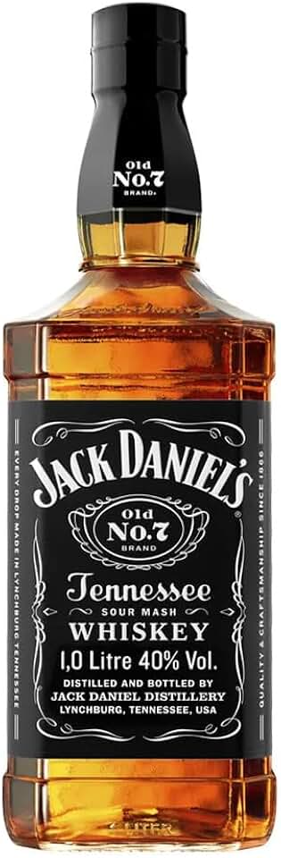Jack Daniel's, Whiskey Tennessee, Old No. 7, 1L, 2 Unidades