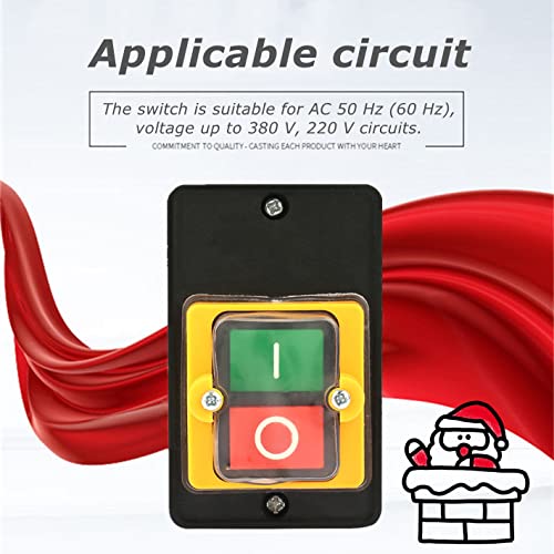 ON/OFF Pushbutton Switch, AC220V/380V 10A Waterproof ON/OFF Pushbutton ...