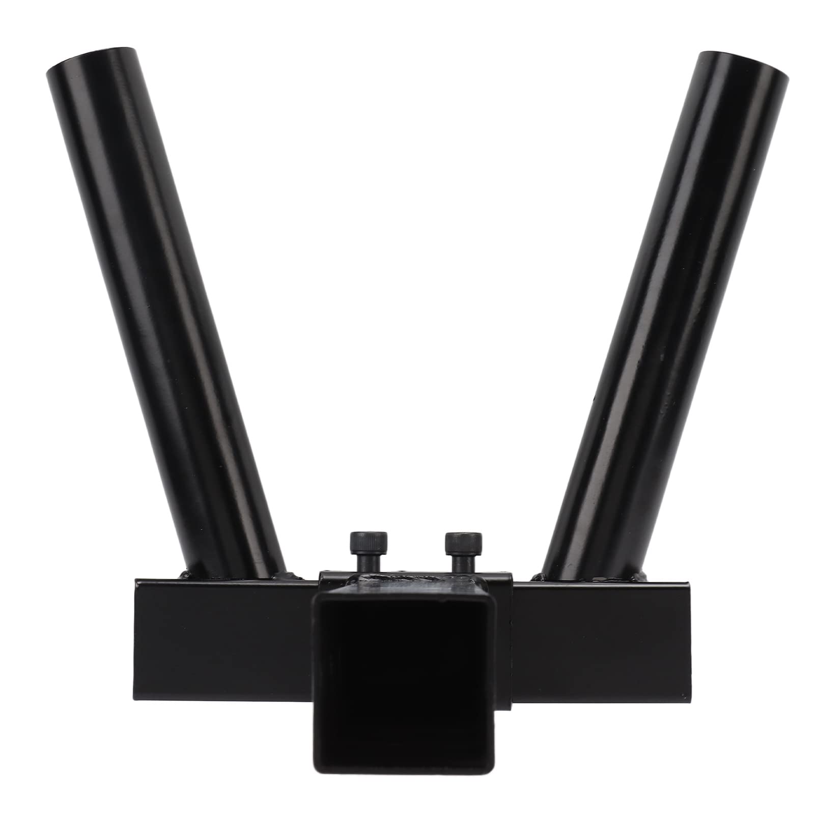 Soporte para mástil de bandera para coches, soporte universal para 2 carteles con acero al carbono, a prueba de óxido, fácil instalación para SUV, camiones, vehículos (Tube double)