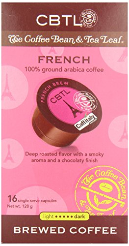 The Coffee Bean & Tea Leaf Coffee Beverage Capsules, French Brew, 16-Count