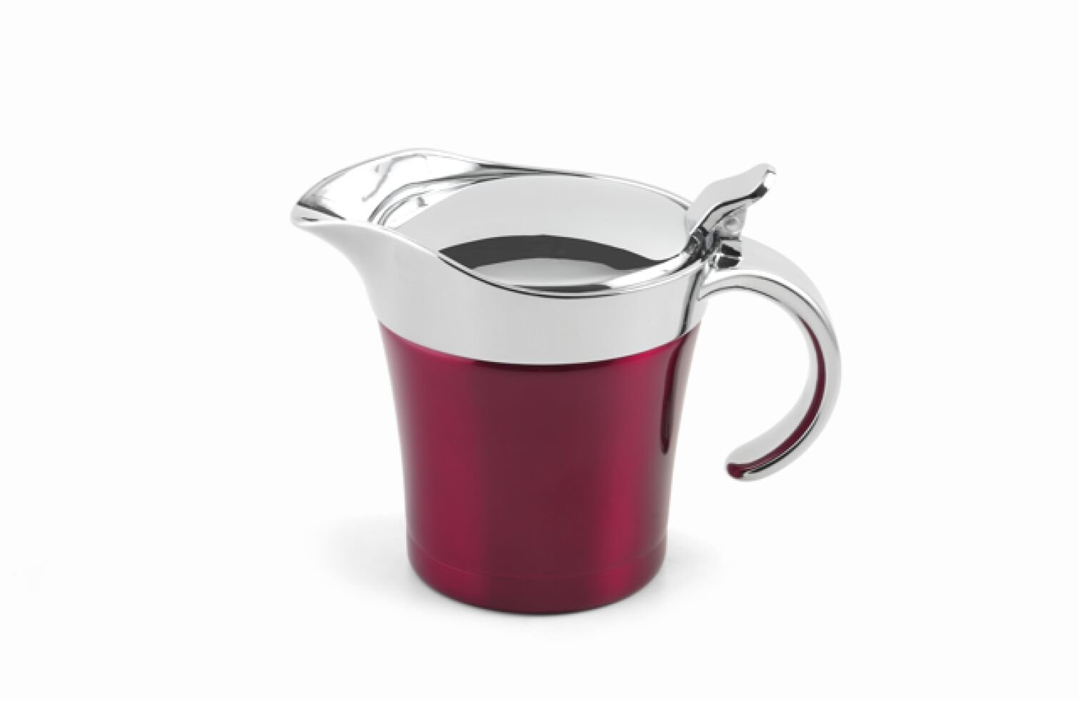 Weis Gravy Boat Double Walled 500 ml in Stainless Steel, Red, 20 x 8.5 x 11 cm