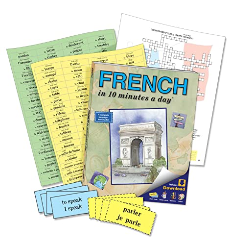 French In 10 Minutes A Day: Language Course For Beginning And Advanced Study. Includes Workbook, Flash Cards, Sticky Labels, Menu Guide, Software, ... Grammar. Bilingual Books, Inc. (Publisher) #TOP2