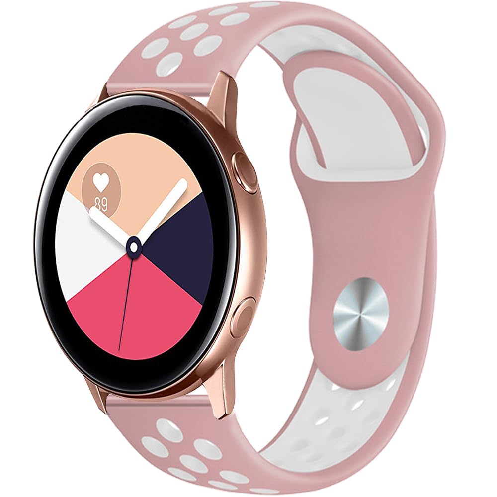 Breathable Replacement Strap for Garmin Approach S42/S40/S12, 20 mm Sports Watch Strap, Silicone Wristbands for Garmin D2 Air X10/Vivomove Trend/Forerunner 55/165/165 Music/158