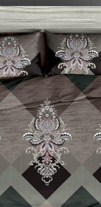 Image of NewDouble Bedsheet with Two Pillow Cover King Size Flower Print