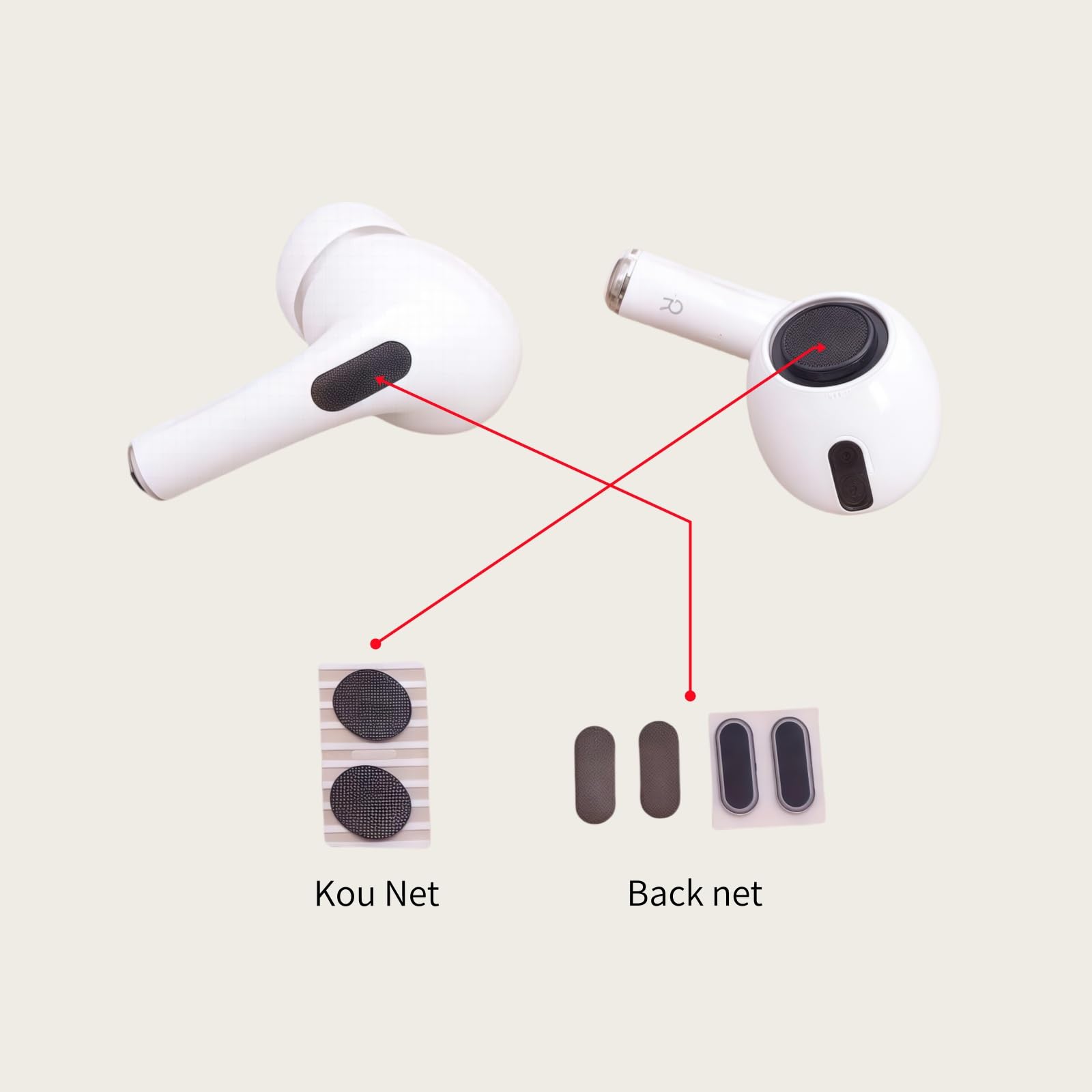 Amazon.co.jp: MsCalido AirPods Pro交換用スピーカーメッシュ、ダスト