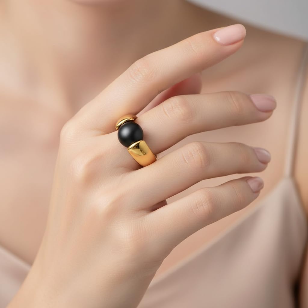 Stainless Steel Fashion Moonstone Rings For Womens Handmade Victorian Rings Gem Ring Party Wedding Gift For Women - Image 2