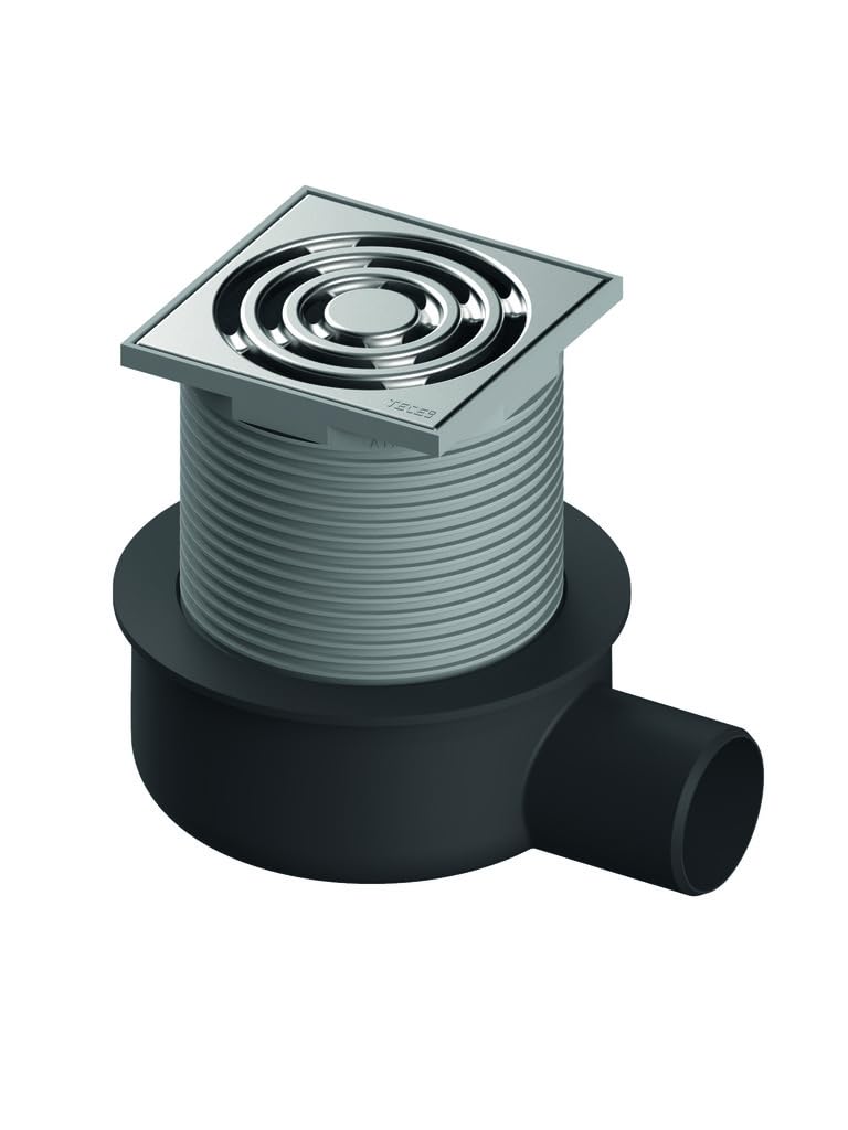 TECE Ablaufset 3601050 100x100 mm, DN50, waagerecht, superflach