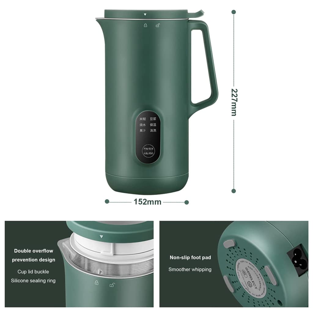 Frullatore Portatile Multifunzione, Facile da Pulire, Soia Matrice Macchina Maker Maker, Verde