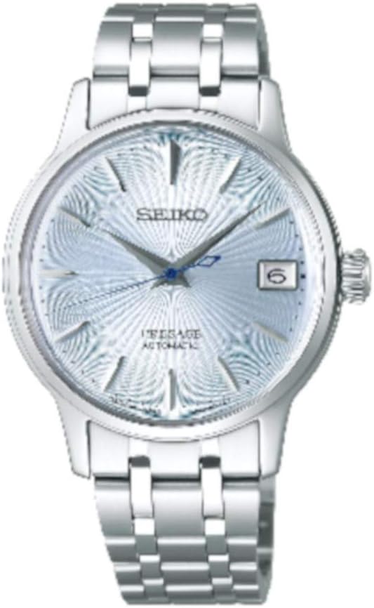 Seiko PRESAGE Automatic Ladies Cocktail 'Sky Diving' Blue Dial Steel Watch SRP841J1