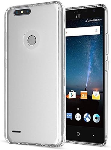Case ZTE Blade ZMax Z982 Phone Cases,ZTE Sequoia/Blade Zmax Pro 2 Case Clear,AnoKe Slim Fit Protective Cell Phone Case Cover with Screen Protector for Women Girls Men Kids Boys ZTE Z982 Fund Clear